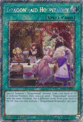 Dragonmaid Hospitality  [RA03-EN068] Platinum Secret Rare 1st Edition