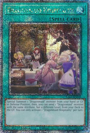 Dragonmaid Hospitality  [RA03-EN068] Quarter Century Secret Rare 1st Edition