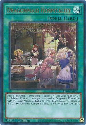 Dragonmaid Hospitality (UR) (Ultra Rare) [RA03-EN068] 1st Edition