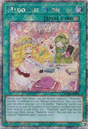Madolche Salon  [RA03-EN069] Platinum Secret Rare 1st Edition