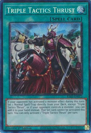 Triple Tactics Thrust (PCR) (Prismatic Collector's Rare) [RA03-EN072] 1st Edition