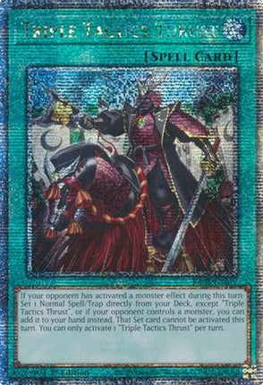 Triple Tactics Thrust  [RA03-EN072] Quarter Century Secret Rare 1st Edition