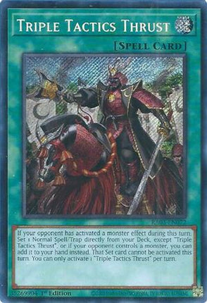 Triple Tactics Thrust  [RA03-EN072] Secret Rare 1st Edition