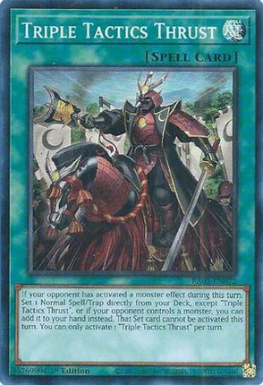 Triple Tactics Thrust [RA03-EN072] Super Rare 1st Edition