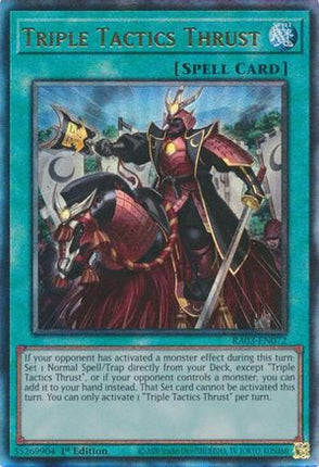Triple Tactics Thrust  [RA03-EN072] Ultimate Rare 1st Edition