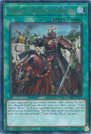 Triple Tactics Thrust  [RA03-EN072] Ultra Rare 1st Edition