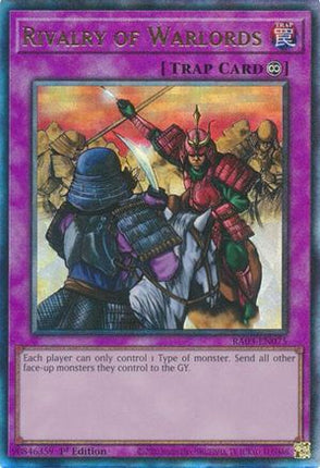 Rivalry of Warlords  [RA03-EN075] Ultimate Rare 1st Edition