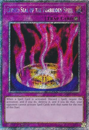 Cursed Seal of the Forbidden Spell  [RA03-EN076] Platinum Secret Rare 1st Edition