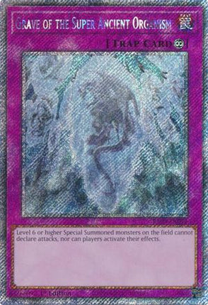 Grave of the Super Ancient Organism  [RA03-EN077] Platinum Secret Rare 1st Edition