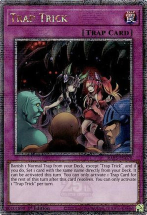 Trap Trick  [RA03-EN078] Quarter Century Secret Rare 1st Edition