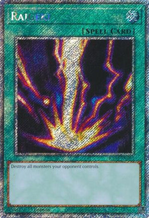 Raigeki  [RA03-EN083] Platinum Secret Rare 1st Edition