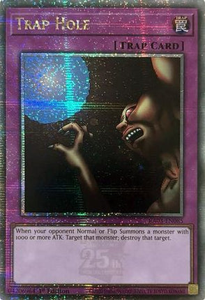 Trap Hole  [RA03-EN085] Quarter Century Secret Rare 1st Edition