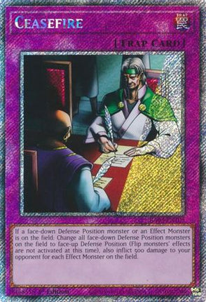 Ceasefire  [RA03-EN105] Platinum Secret Rare 1st Edition