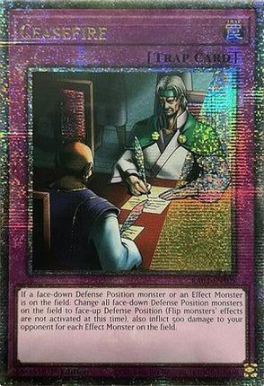 Ceasefire  [RA03-EN105] Quarter Century Secret Rare 1st Edition