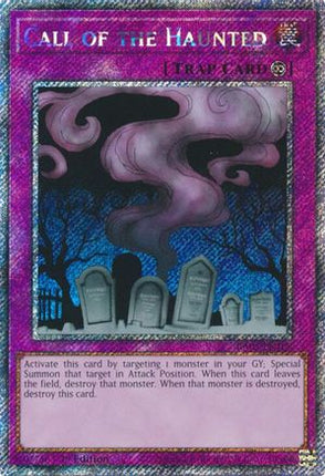 Call of the Haunted  [RA03-EN108] Platinum Secret Rare 1st Edition