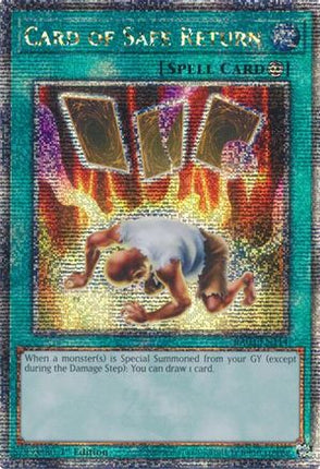 Card of Safe Return  [RA03-EN114] Quarter Century Secret Rare 1st Edition