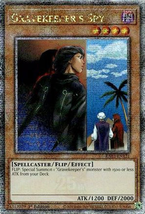 Gravekeeper's Spy  [RA03-EN121] Quarter Century Secret Rare 1st Edition