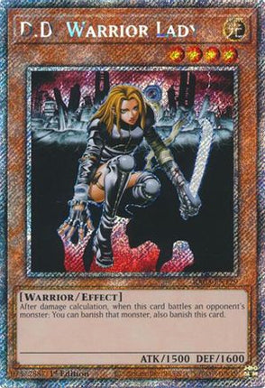 D.D. Warrior Lady  [RA03-EN129] Platinum Secret Rare 1st Edition