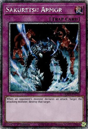 Sakuretsu Armor  [RA03-EN130] Platinum Secret Rare 1st Edition