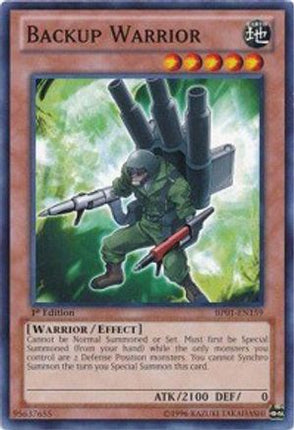 Backup Warrior (Common / Short Print) [BP01-EN159] 1st Edition