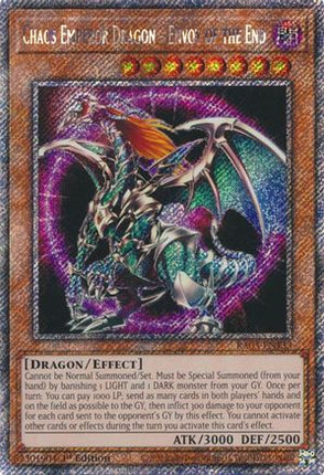 Chaos Emperor Dragon - Envoy of the End  [RA03-EN133] Platinum Secret Rare 1st Edition