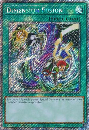 Dimension Fusion  [RA03-EN136] Platinum Secret Rare 1st Edition