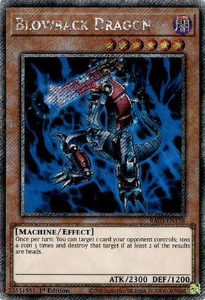 Blowback Dragon  [RA03-EN138] Platinum Secret Rare 1st Edition