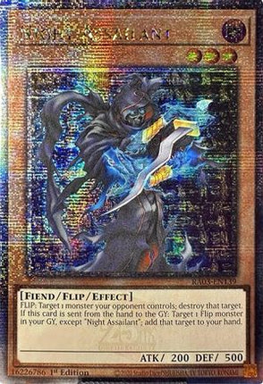 Night Assailant  [RA03-EN139] Quarter Century Secret Rare 1st Edition