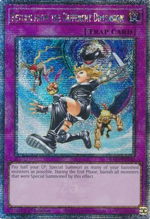 Return from the Different Dimension  [RA03-EN140] Quarter Century Secret Rare 1st Edition