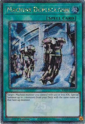 Machine Duplication  [RA03-EN145] Quarter Century Secret Rare 1st Edition