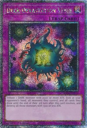 Deck Devastation Virus  [RA03-EN150] Quarter Century Secret Rare 1st Edition