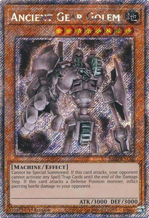 Ancient Gear Golem  [RA03-EN151] Platinum Secret Rare 1st Edition