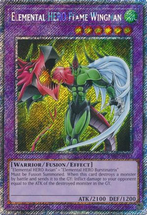 Elemental HERO Flame Wingman  [RA03-EN152] Platinum Secret Rare 1st Edition