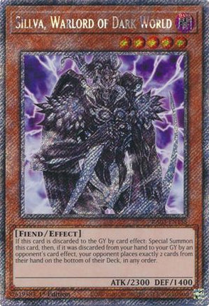 Sillva, Warlord of Dark World  [RA03-EN158] Platinum Secret Rare 1st Edition