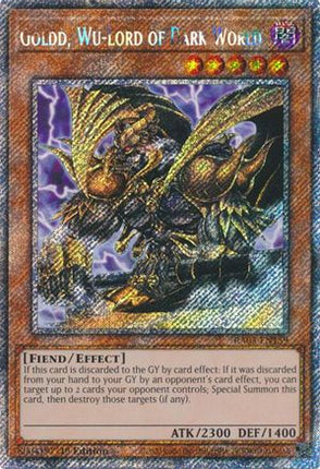 Goldd, Wu-Lord of Dark World  [RA03-EN159] Platinum Secret Rare 1st Edition