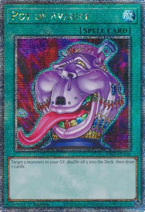 Pot of Avarice  [RA03-EN160] Quarter Century Secret Rare 1st Edition