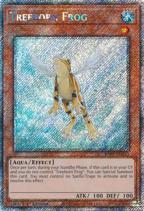 Treeborn Frog  [RA03-EN161] Platinum Secret Rare 1st Edition