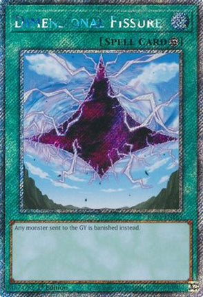 Dimensional Fissure  [RA03-EN163] Platinum Secret Rare 1st Edition
