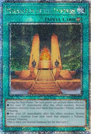 Mausoleum of the Emperor  [RA03-EN167] Quarter Century Secret Rare 1st Edition