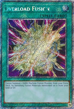 Overload Fusion  [RA03-EN169] Platinum Secret Rare 1st Edition