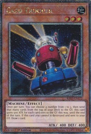 Card Trooper  [RA03-EN172] Quarter Century Secret Rare 1st Edition