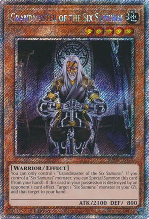 Grandmaster of the Six Samurai  [RA03-EN174] Platinum Secret Rare 1st Edition