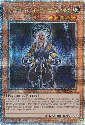 Grandmaster of the Six Samurai  [RA03-EN174] Quarter Century Secret Rare 1st Edition