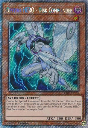 Destiny HERO - Disk Commander  [RA03-EN176] Platinum Secret Rare 1st Edition