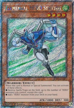 Elemental HERO Stratos  [RA03-EN177] Platinum Secret Rare 1st Edition