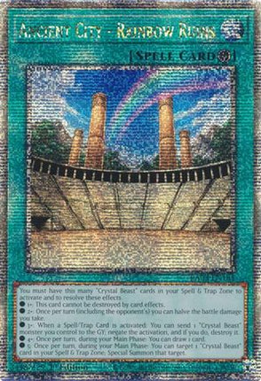 Ancient City - Rainbow Ruins  [RA03-EN181] Quarter Century Secret Rare 1st Edition