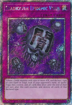 Eradicator Epidemic Virus  [RA03-EN183] Platinum Secret Rare 1st Edition