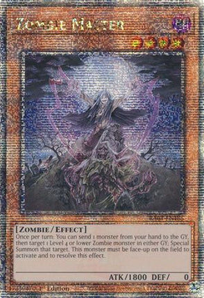 Zombie Master  [RA03-EN185] Quarter Century Secret Rare 1st Edition