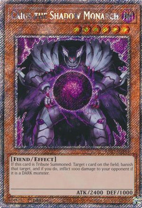 Caius the Shadow Monarch  [RA03-EN194] Platinum Secret Rare 1st Edition