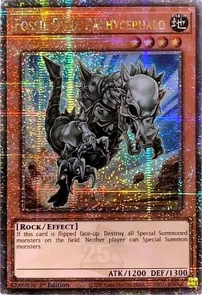 Fossil Dyna Pachycephalo  [RA03-EN195] Quarter Century Secret Rare 1st Edition